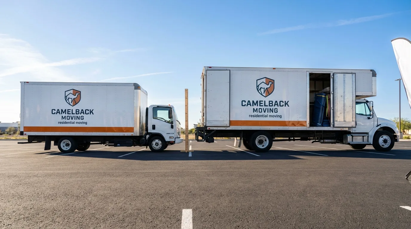 Moving truck size capacity guide in Parker City